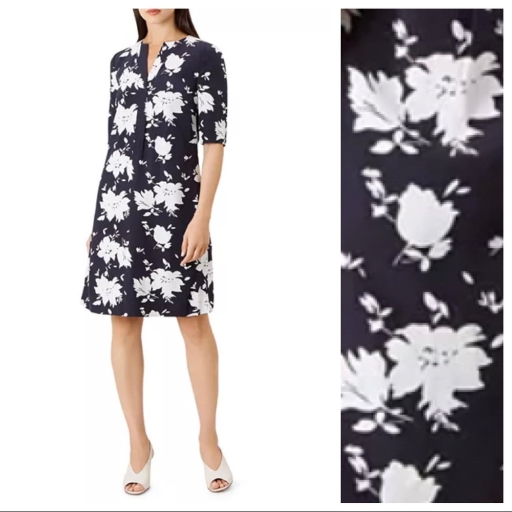 NWT. Hobbs Faye Floral Shift Mini Dress. Size 8.
